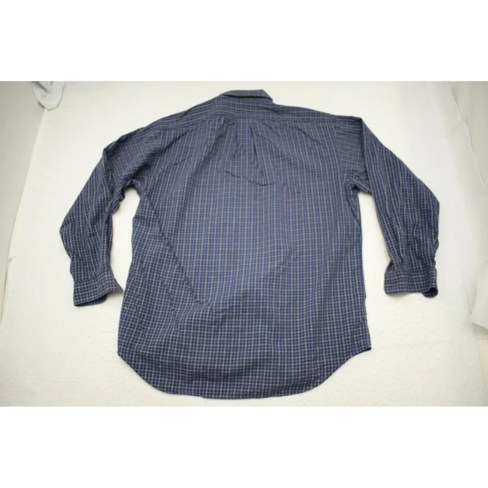 Polo Ralph Lauren Golf Dress Shirt Plaid Tilden Long Sleeve Button Up Mens Large